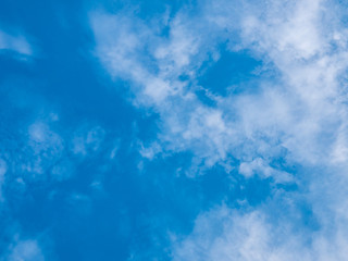 Beautiful cloudy blue sky background