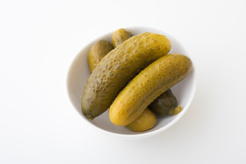 isolated pickeled cucumber