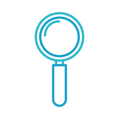 business magnifier research find creative icon vector illustration