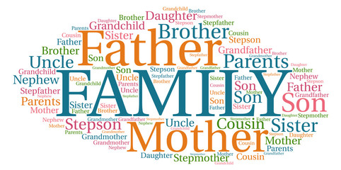 Tag Cloud, Family concept.
