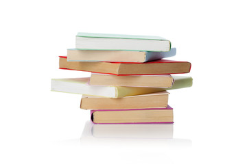 books isolated on white