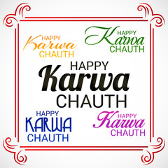 Happy Karwa Chauth.