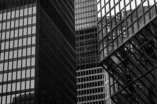 Buidlings Abstract in Black and White