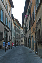 Fototapeta na wymiar Arezzo, le strade del centro storico