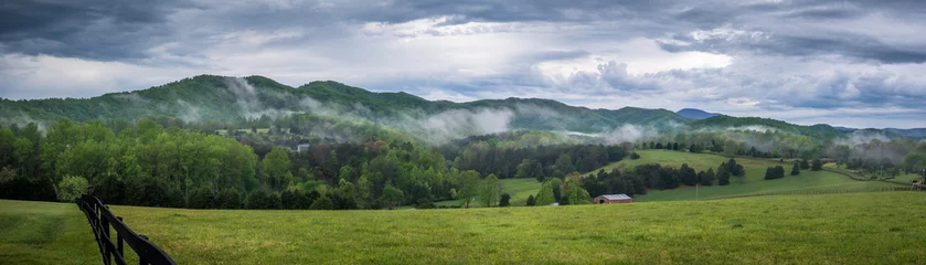 Fotobehang Appalachians rolling hills in Virginia © reelhawksstudio