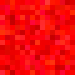 Red abstract square mosaic background - geometric vector illustration