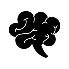 human brain mind or intelligence icon vector illustration