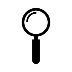 business magnifier research find creative icon vector illustration