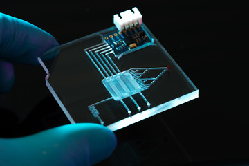 A lab-on-a-chip (LOC) is integration device with several laboratory functions
