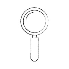 business magnifier research find creative icon vector illustration