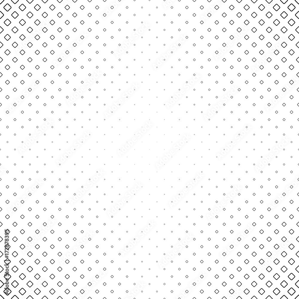 Poster monochrome square pattern - geometrical halftone abstract vector background graphic design from diag