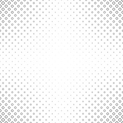 Monochrome square pattern - geometrical halftone abstract vector background graphic design from diagonal rounded squares