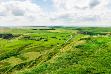 Mam Tor hill near Castleton and Edale in the Peak District Natio