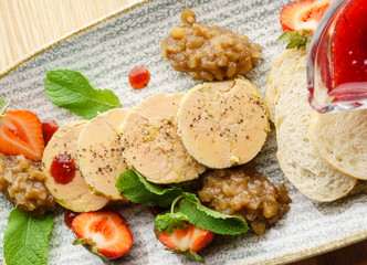 foie gras with sauce © Maksim Shebeko