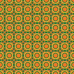 Seamless pattern with round elements