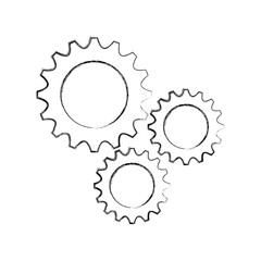 business gears mechanical solution teamwork concept vector illustration