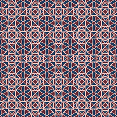 Geometric seamless color pattern