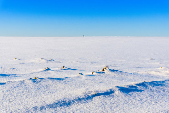 Schneelandschaften-1 Schneebedeckte Felder und Landschaften in Niederbayern