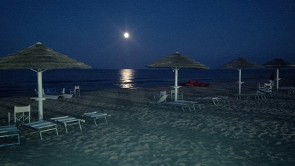 spiaggia di notte