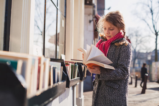 Browsing for books.