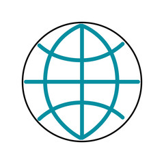 global world connection business work network vector illustration