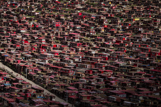 Larung Gar from Above