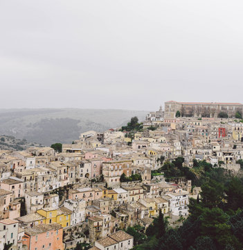 Italian old town Ragusa Ibla