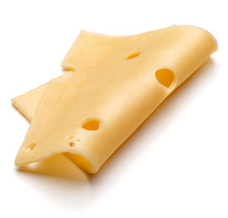 cheese slice isolated on white background cutout