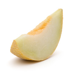 melon slice isolated on white background cutout