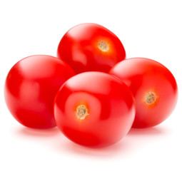 fresh cherry tomato isolated on white background cutout