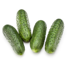 Cucumber vegetable isolated on white background cutout