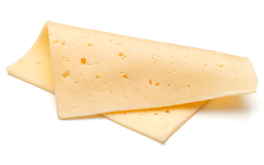 cheese slice isolated on white background cutout