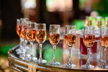 glasses, cocktails