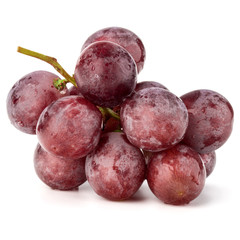 Red grape berry bunch isolated on white background cutout