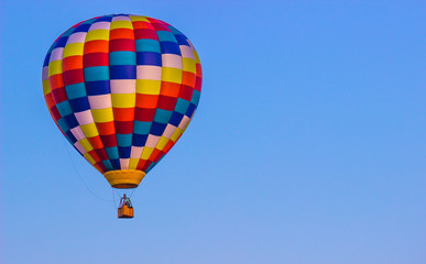Bright Multi Colored Hot Air Balloon