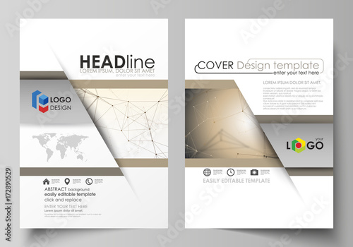 business templates for brochure flyer booklet report cover digital flyer size