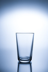 Empty glass for water