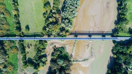 Photographie aérienne du pont de Thouaré sur Loire