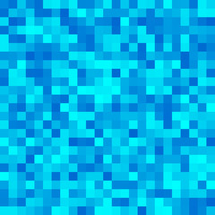 Blue square mosaic background. Vintage colorful texture. Vector illustration.