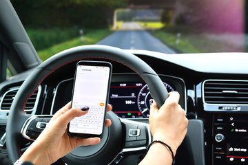 Smartphone browsing during driving can cause accident or its dangerous