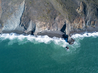Pacific Ocean and Marin Headlands in California