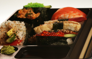   japanese traditional sushi set