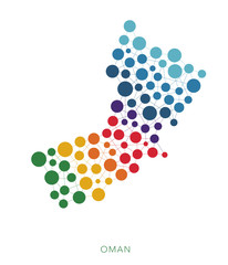 dotted texture Oman vector background