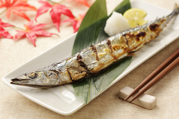 さんま　Grilled Pacific saury