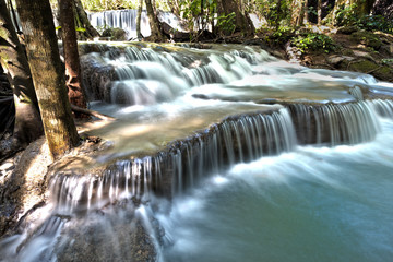 waterfall huay mae khamin in Thailand