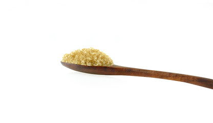 the sugar on white background