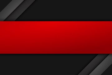 Naklejka premium Black red corporate tech art. Vector material background