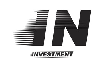 Abstract business logo on theme finance. Flat vector illustration EPS 10