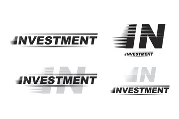 Abstract business logo on theme finance. Flat vector illustration EPS 10