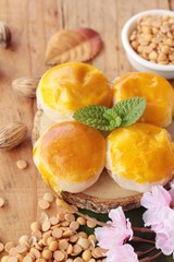 Festival moon cake - Chinese cake and tea